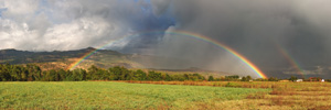 Rainbow from Počijevka Village